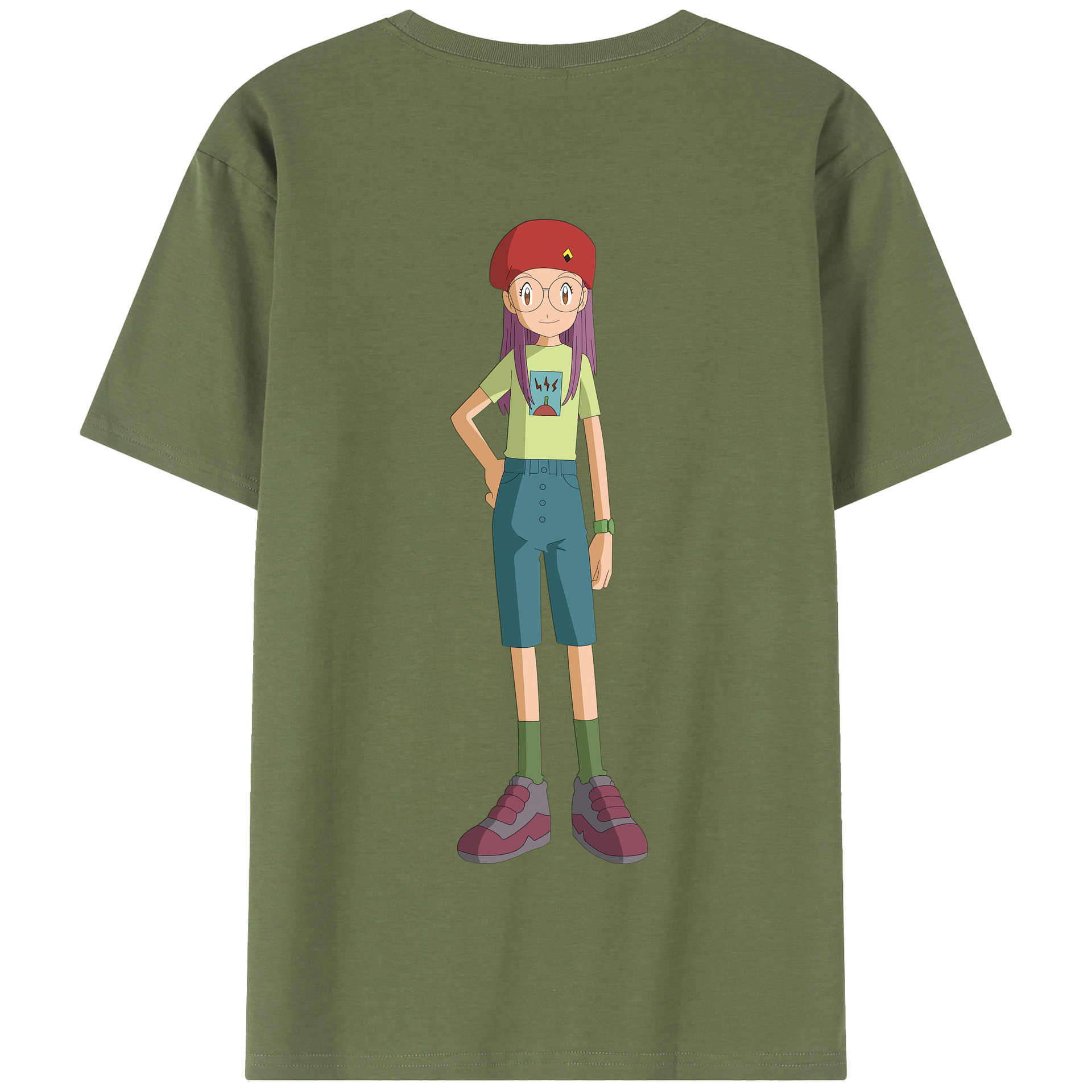 （画像用） Digimon デジタルモンスター/デジモン 綿100％半袖Tシャツ（背面プリント）